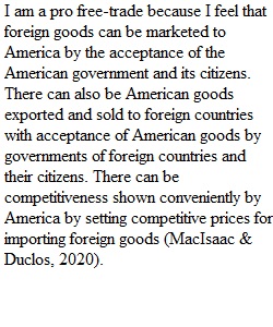 Topic 1 Free-trade or Protectionism